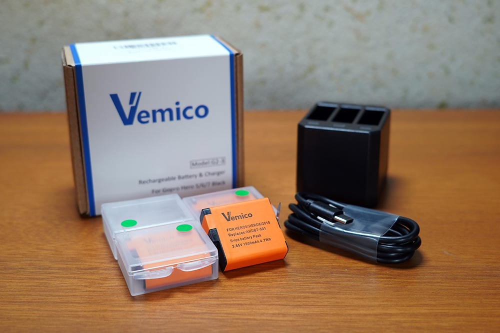 Vemico GoPro 互換バッテリー