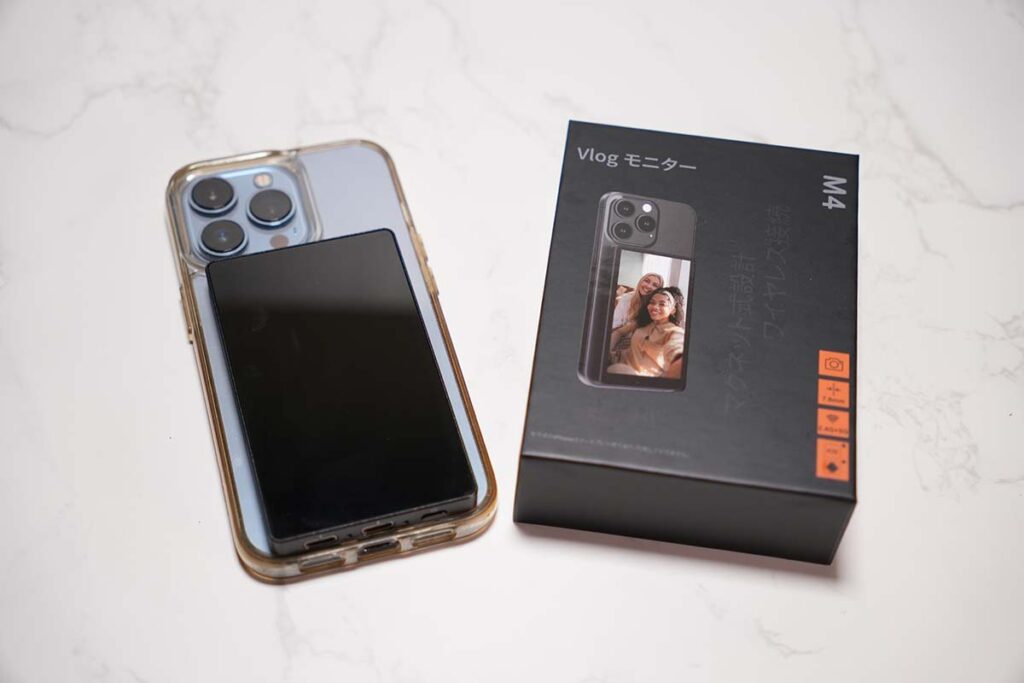 スマホ 自撮りモニター